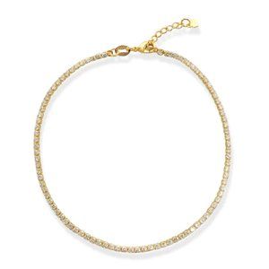 NEW 18K Gold Filled CZ Cubic Zirconia Ankle Bracelet Anklet